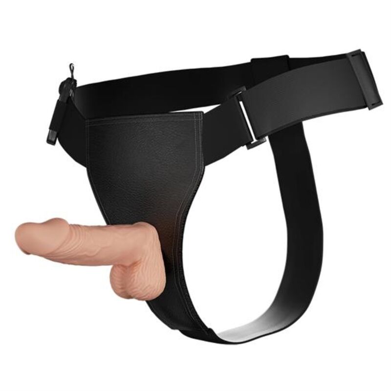BAILE Ultra Leidenschaftlich – Geschirr mit Dildo, 19.4 cm, natürlich