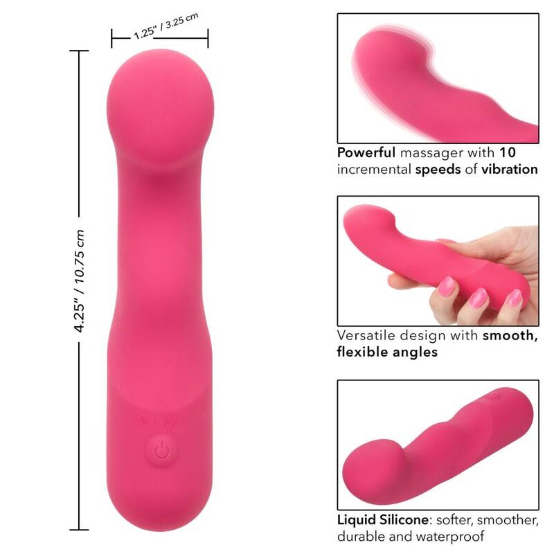 CALEXOTICS Pixies Curvy – Vibrator aus Flüssigsilikon, rosa