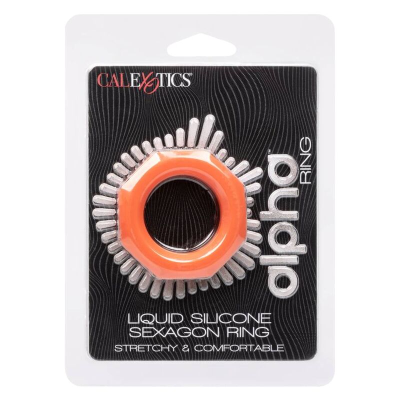 CALEXOTICS – BAGUE ALPHA SEXAGON ORANGE