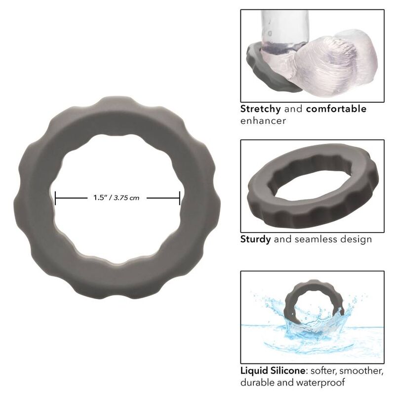 CALEXOTICS – BAGUE ALPHA ERECT GRIS