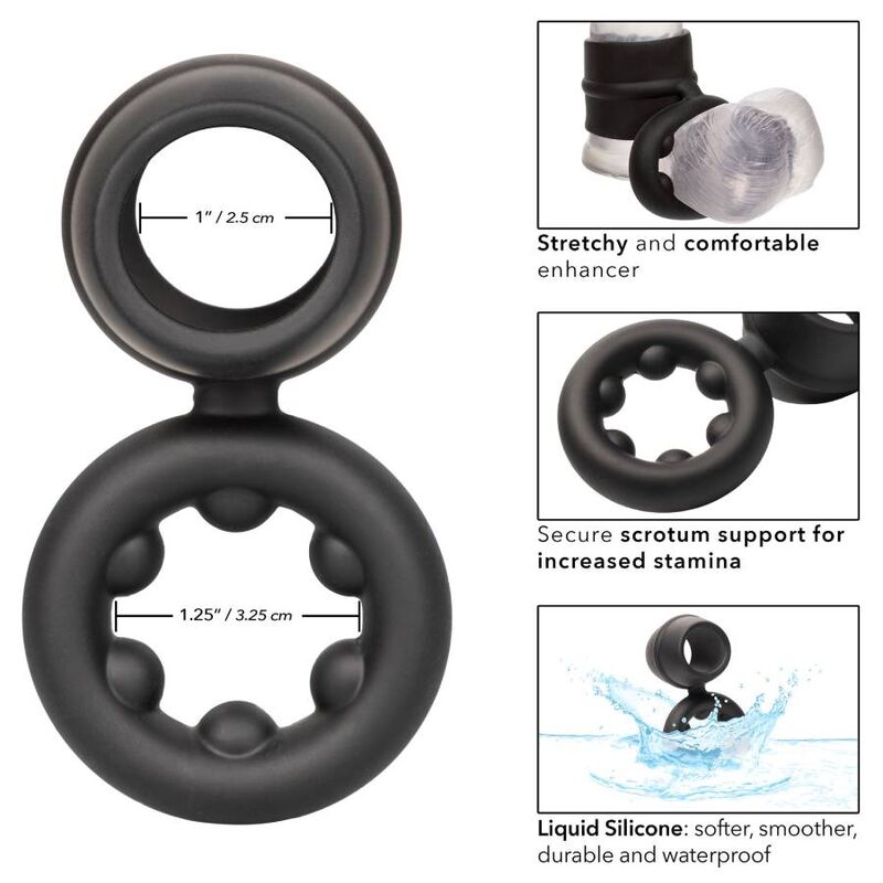 CALEXOTICS – ANELLO ALPHA DUAL MAGNUM NERO