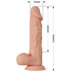 BAILE Schöne Begegnung Buraq – Vibrierender Dildo, 24 cm, natürlich