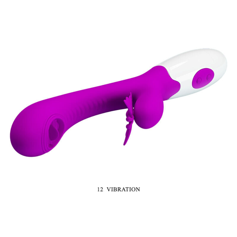 PRETTY LOVE Moth – Rabbit-Vibrator mit Leckfunktion, lila