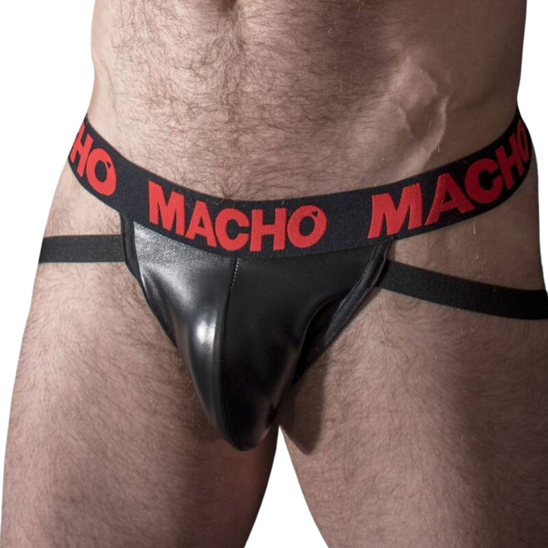 MACHO – Jockstrap aus rotem Leder