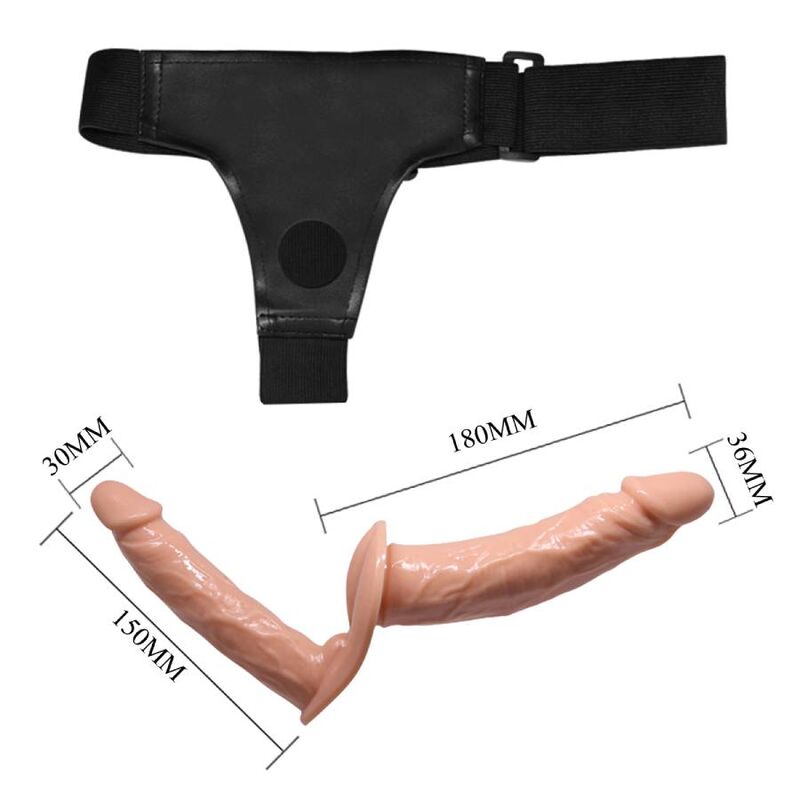 BAILE – Doppeldildo mit verstellbarem Harness