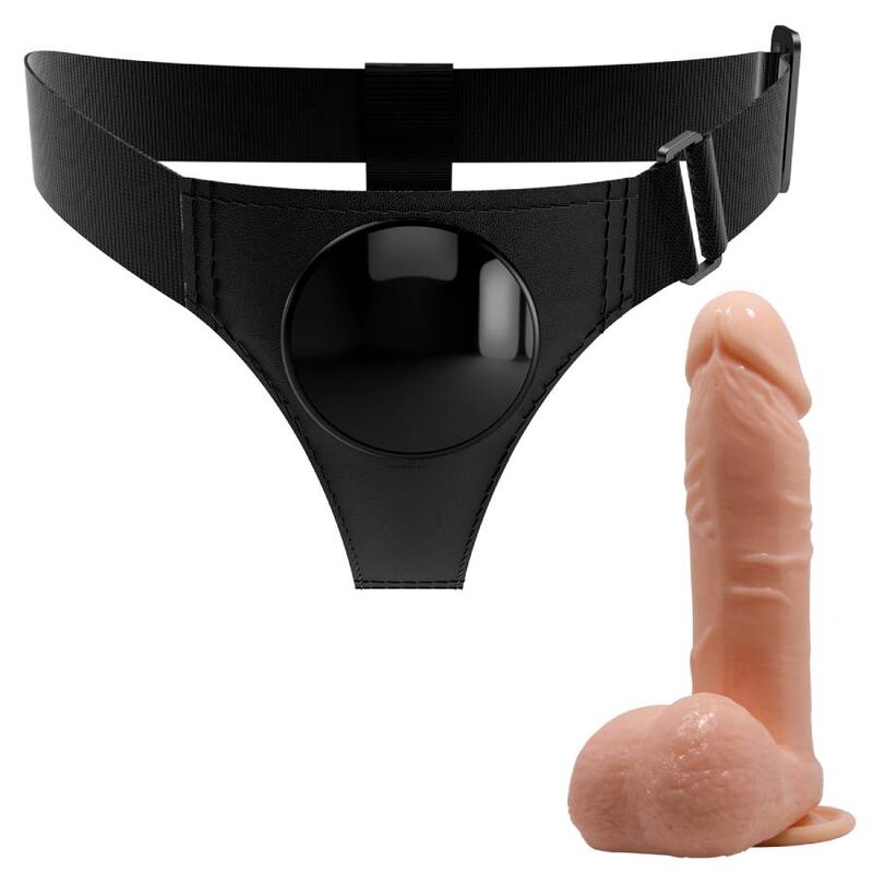PRETTY LOVE Tom – Universal-Harness-Hose mit Dildo, 20 cm, Natur