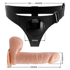 PRETTY LOVE Tom – Universal-Harness-Hose mit Dildo, 20 cm, Natur