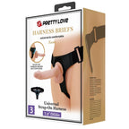 PRETTY LOVE Kevin – Universal-Harness-Hose mit Dildo, 19 cm, Natur