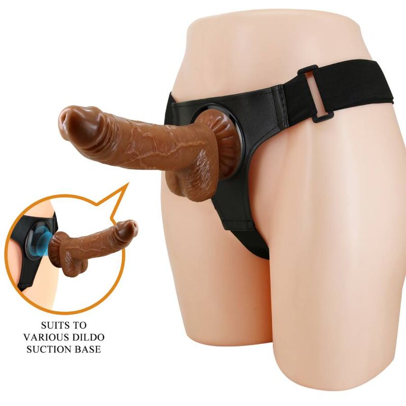 PRETTY LOVE – IMBRAGATURA SLIP UNIVERSALE IMBRAGATURA CON DILDO MICHEAL 20 CM NERO