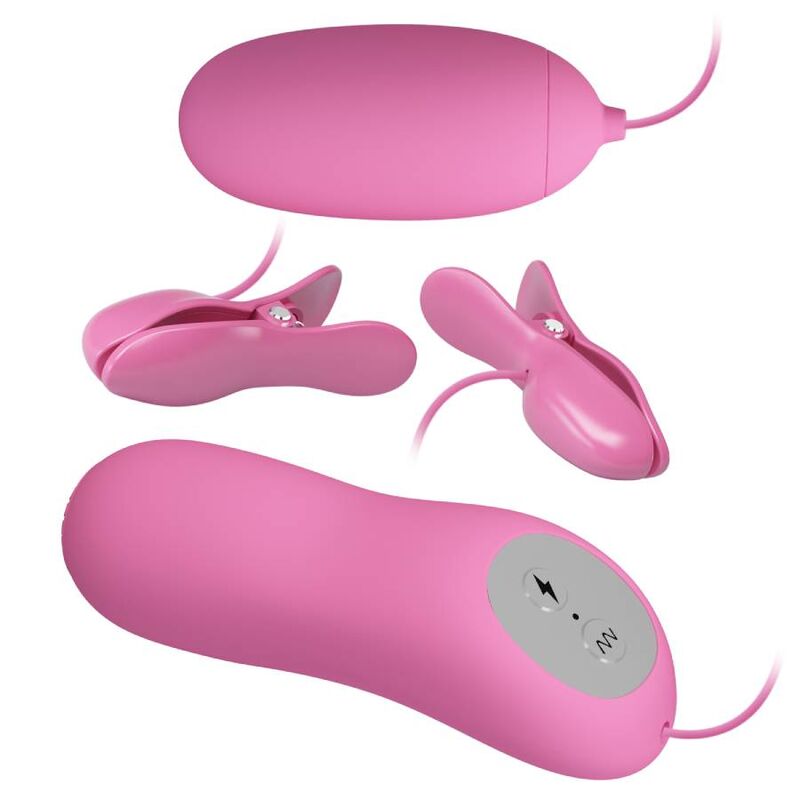 PRETTY LOVE – PINZETTA CON VIBRAZIONE ED ELETTROSHOCK ROSA