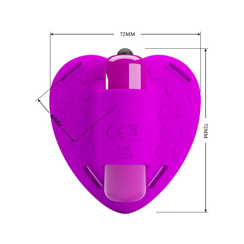 PRETTY LOVE – Heartbeat Klitoris-Massager, 10 Modi, Lila