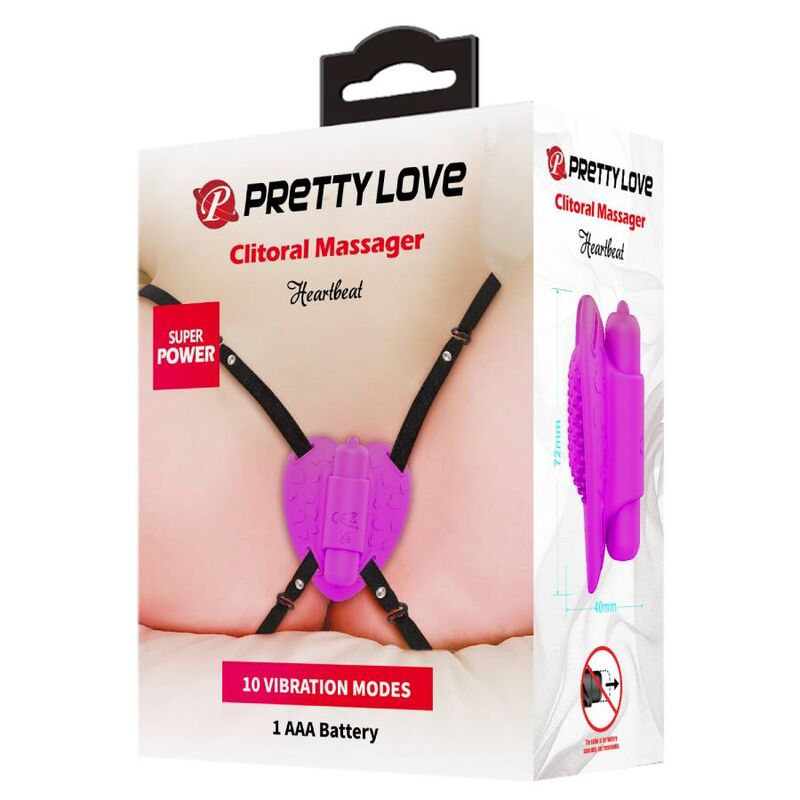 PRETTY LOVE – Heartbeat Klitoris-Massager, 10 Modi, Lila