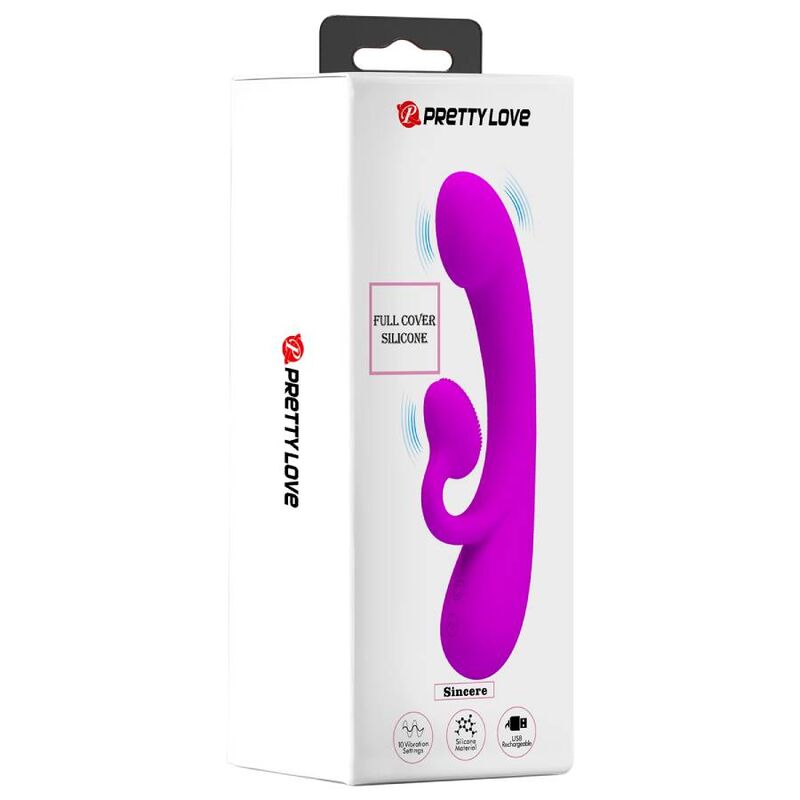 PRETTY LOVE Sincere – Silikon-Klitoris-Saugvibrator, lila