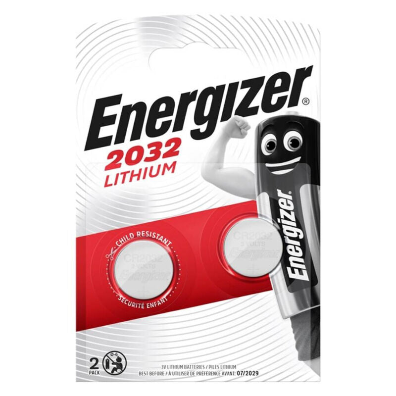 ENERGIZER – Pile bouton au lithium CR2032 3V lot de 2
