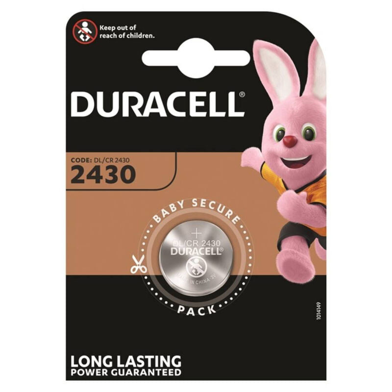 DURACELL – Pile bouton au lithium CR2430, 3V, 1 pièce