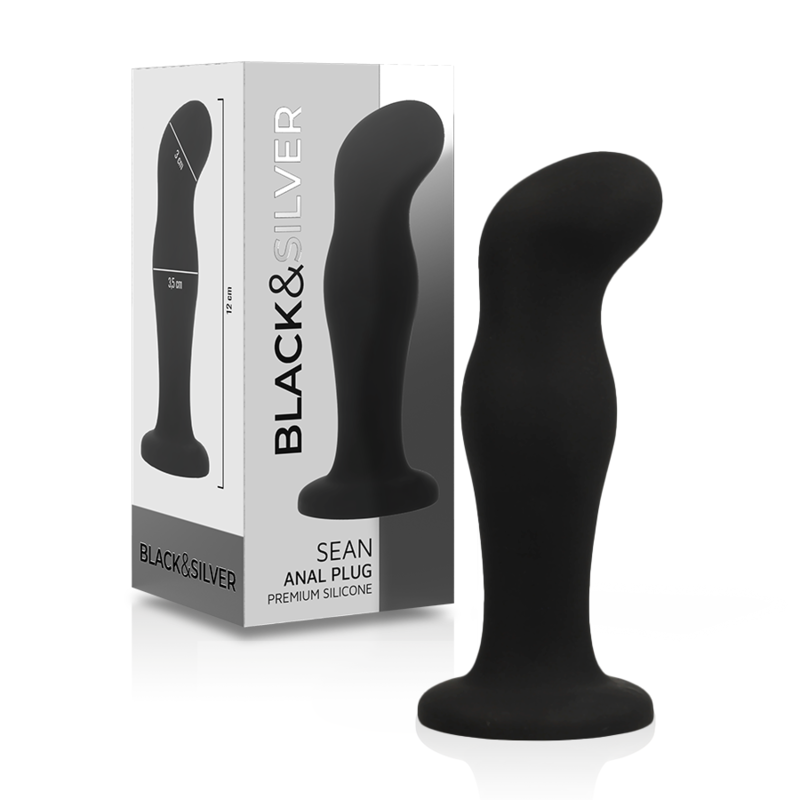 BLACK&SILVER – PLUG ANALE IN SILICONE NERO