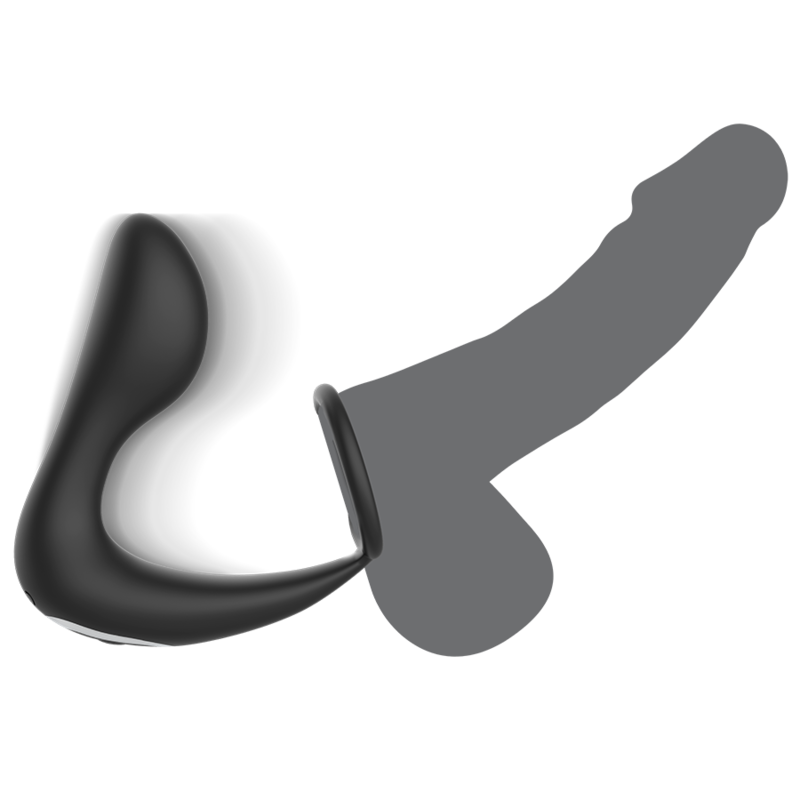 BLACK&SILVER – Analmassager mit Fernbedienung, wiederaufladbares Silikon, schwarz