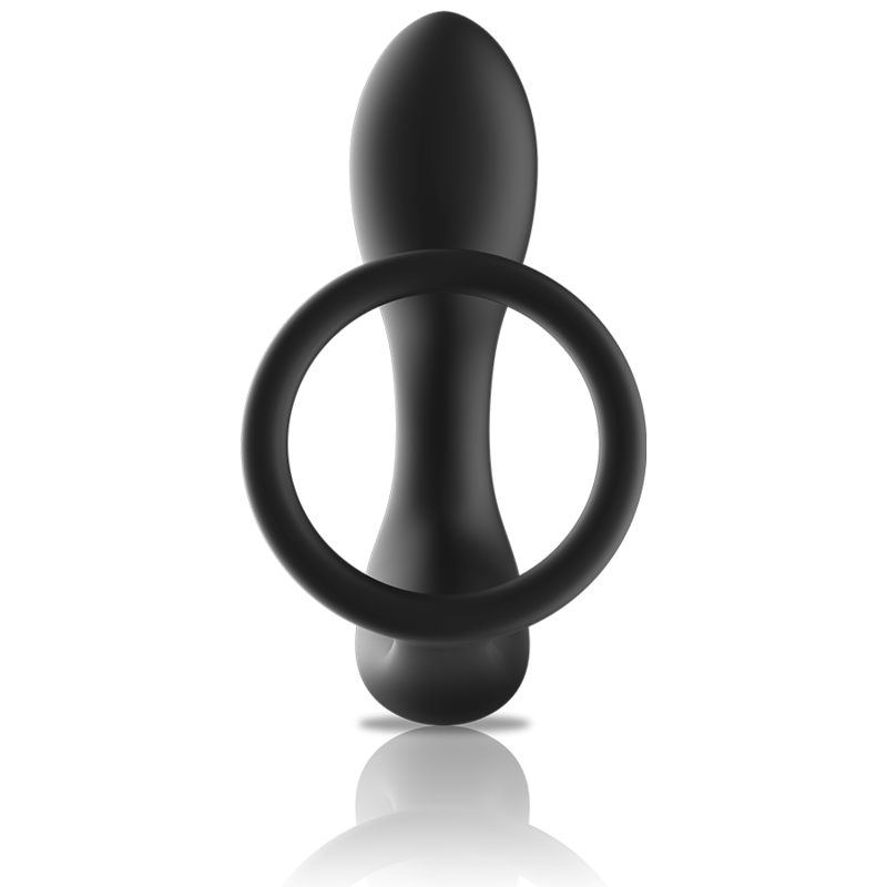 BLACK&SILVER – Analmassager mit Fernbedienung, wiederaufladbares Silikon, schwarz