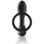 BLACK&SILVER – Analmassager mit Fernbedienung, wiederaufladbares Silikon, schwarz