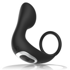 BLACK&SILVER – Analmassager mit Fernbedienung, wiederaufladbares Silikon, schwarz