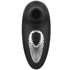 BLACK&SILVER – DRAKE DELUXE SUCKING VIBE RECHARGEABLE SILICONE NOIR