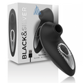 BLACK&SILVER – DRAKE DELUXE SUCKING VIBE RECHARGEABLE SILICONE NOIR