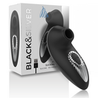 BLACK&SILVER – DRAKE DELUXE SUCKING VIBE RECHARGEABLE SILICONE NOIR