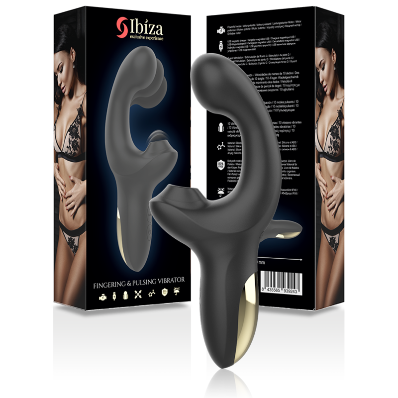 Ibiza – Vibratore aspirante con movimento simile a un dito