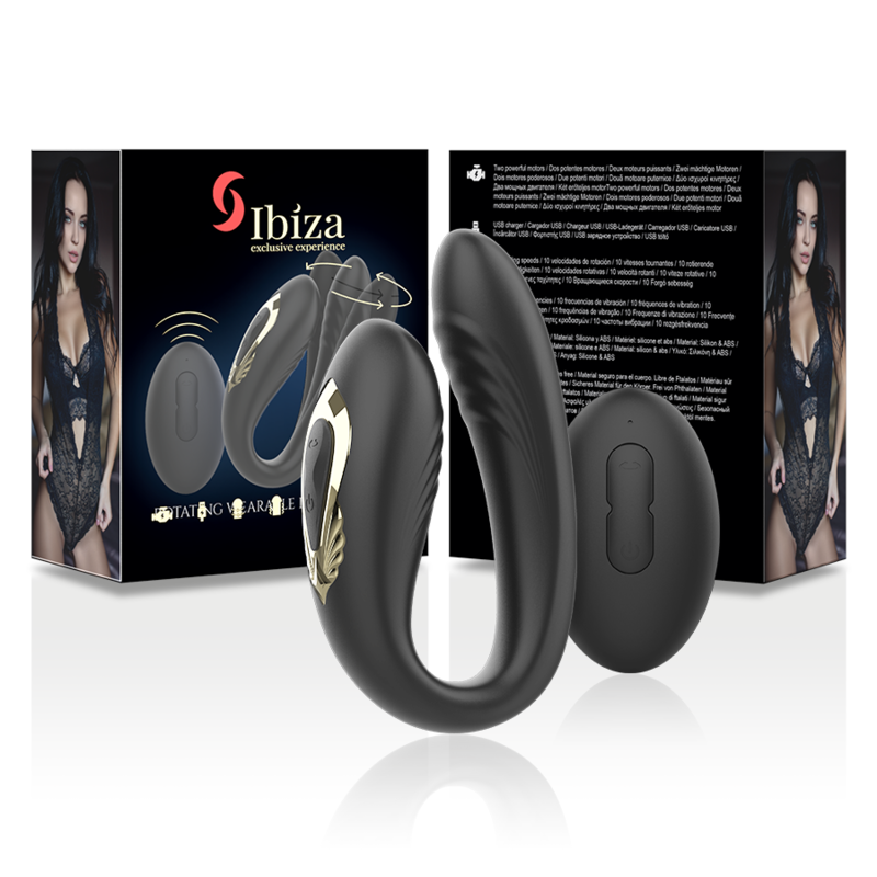 Ibiza Wave – Rotating dual vibrator with remote control