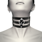 COQUETTE CHIC DESIRE – Fetisch-Halsband aus veganem Leder, breit