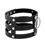 COQUETTE CHIC DESIRE – Fetisch-Halsband aus veganem Leder, breit