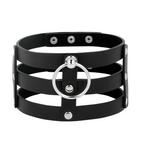 COQUETTE CHIC DESIRE – Fetisch-Halsband aus veganem Leder, breit