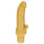 GET REAL Gold Dicker Stim – Vibrator mit Klitoris-Stimulator, gold