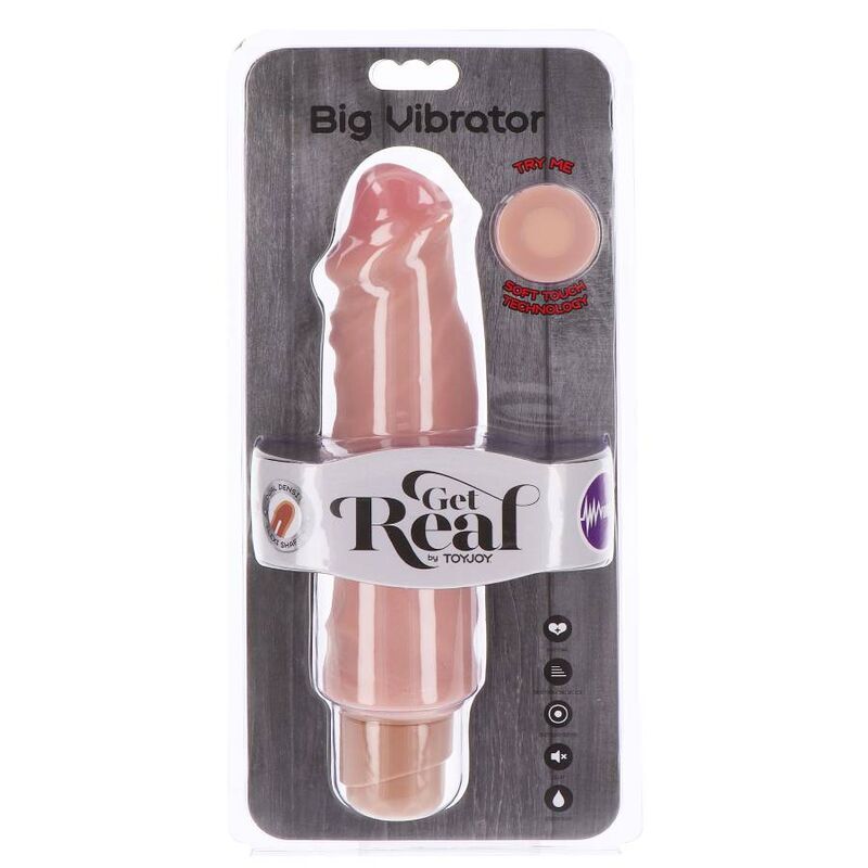GET REAL – DUAL DENSITY BIG VIBRATOR 20,5 CM SKIN