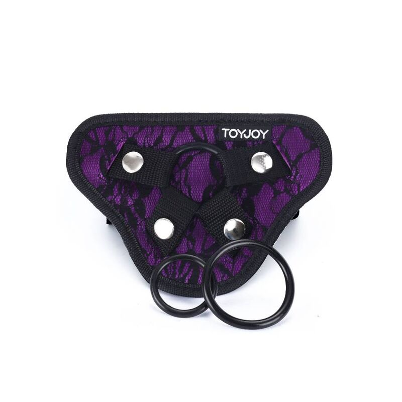 GET REAL – STRAP-ON LACE HARNESS PURPLE