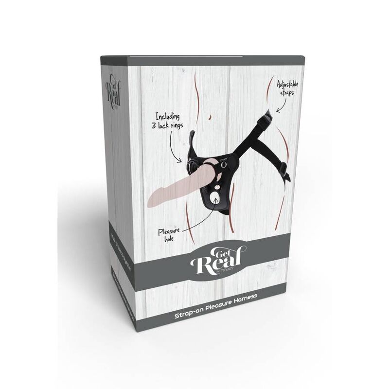 GET REAL – HARNAIS DE PLAISIR STRAP-ON NOIR