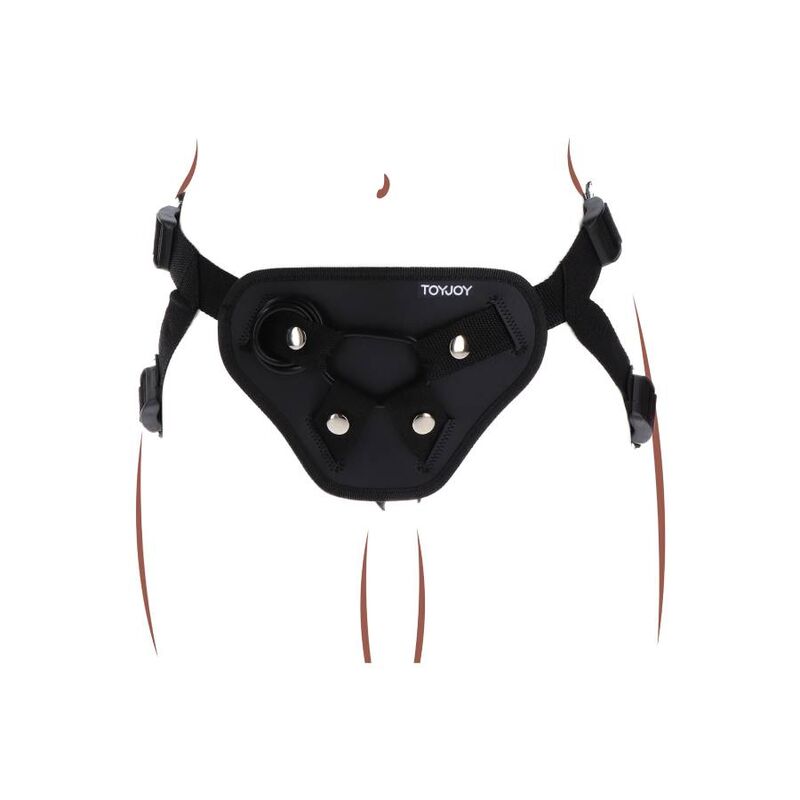 GET REAL – STRAP-ON DELUXE HARNESS BLACK