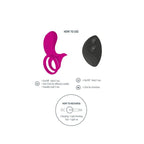 XOCOON – Paar-Stimulatorring, Fuchsia
