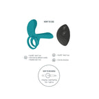 XOCOON – COUPLES VIBRATOR RING GREEN