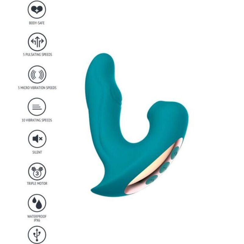 XOCOON Eternal Love – Vibrator mit drei Funktionen, Grün