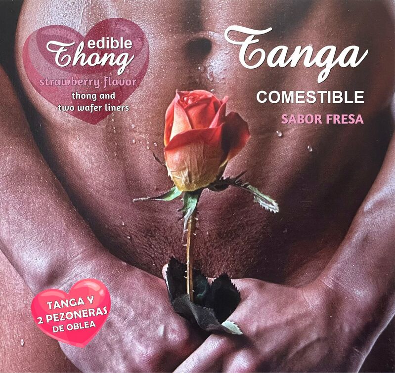 HOTFLOWERS – Wafer-Tanga und 2 Nippelpads für Herren