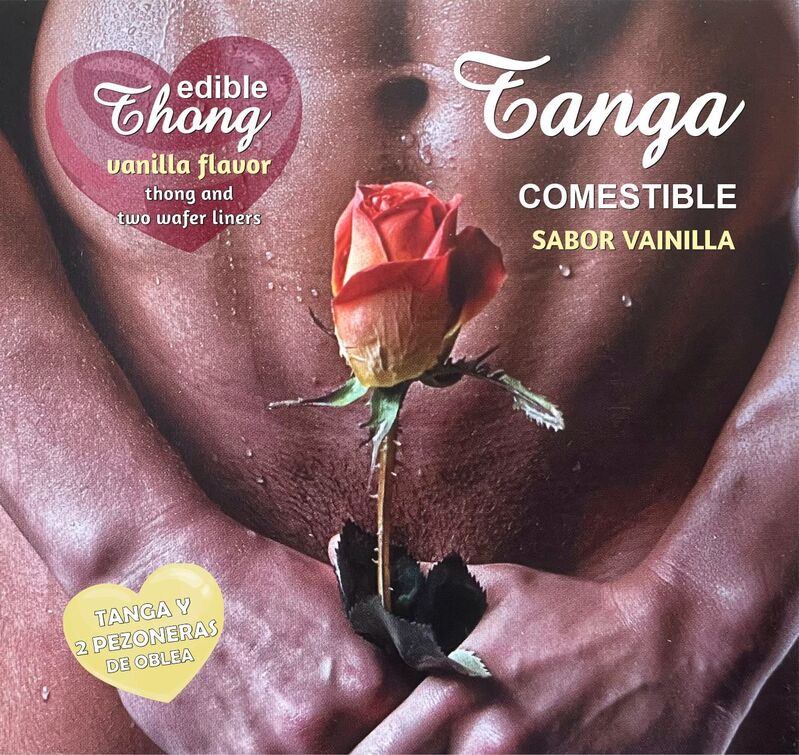 HOTFLOWERS – Wafer-Tanga und 2 Nippelpads für Herren