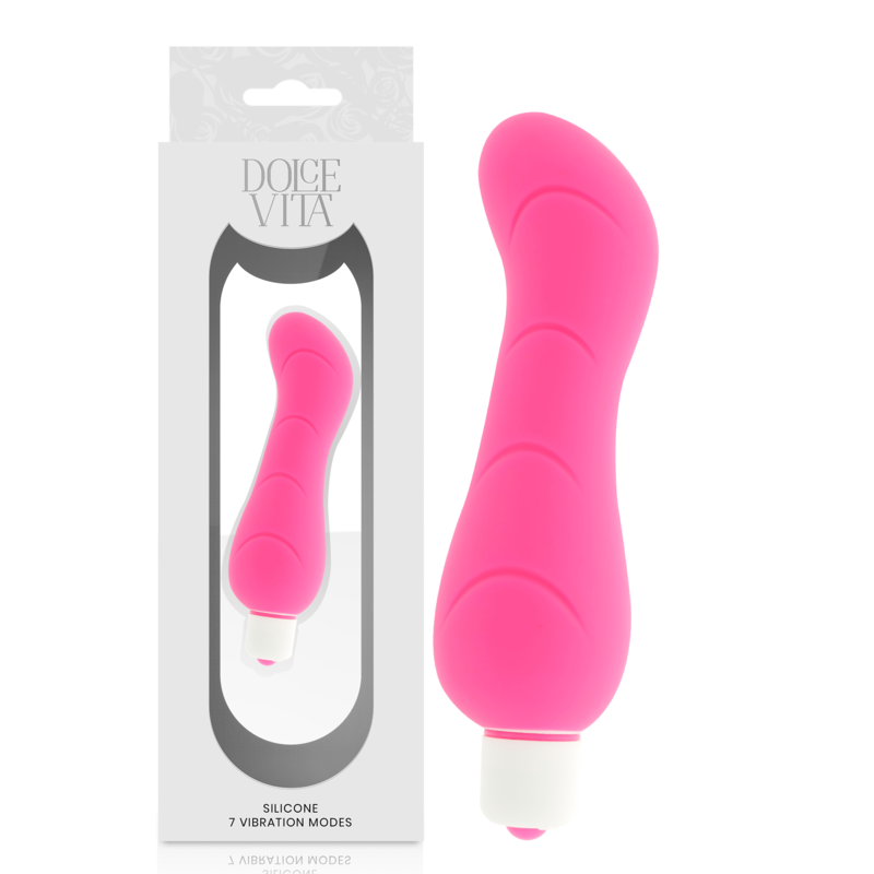 DOLCE VITA – G-Spot Silicone Vibrator, 122 mm