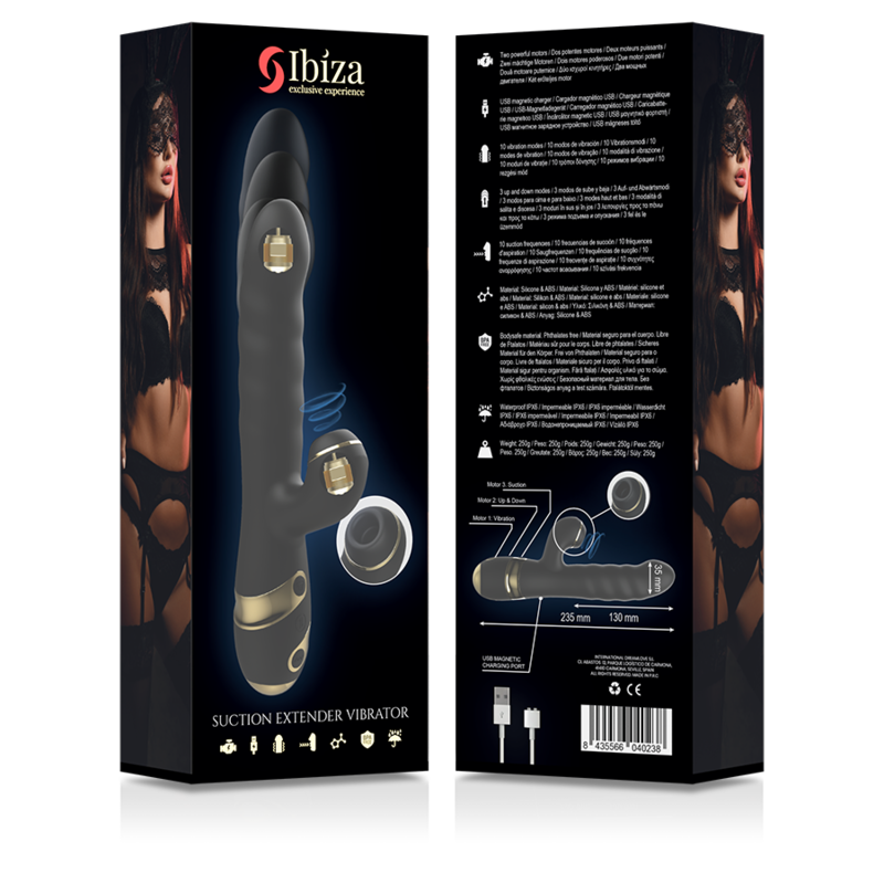 Ibiza Suction Extender – Up&Down vibrator with clitoral suction