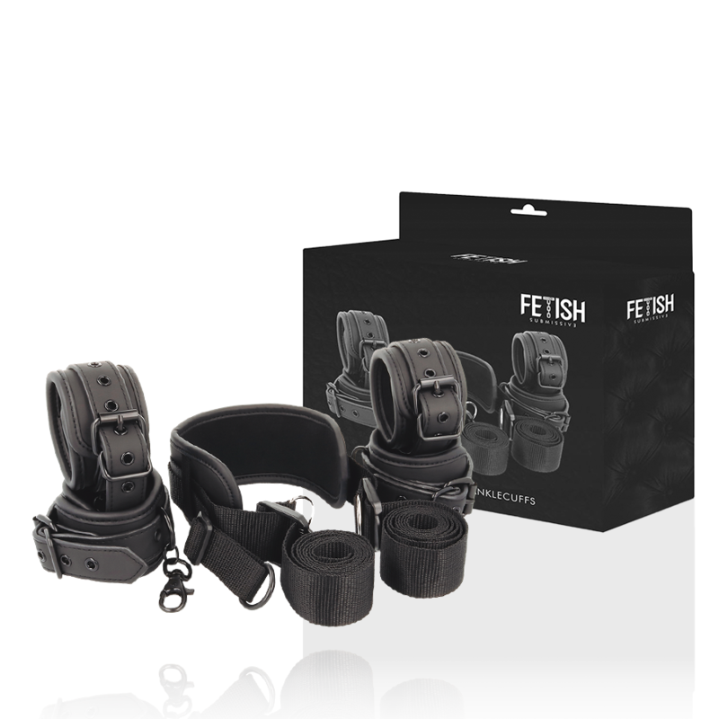 FETISH SUBMISSIVE Meisterposition-Set – 4-teiliges Fesseln-Set mit Neopren-Futter