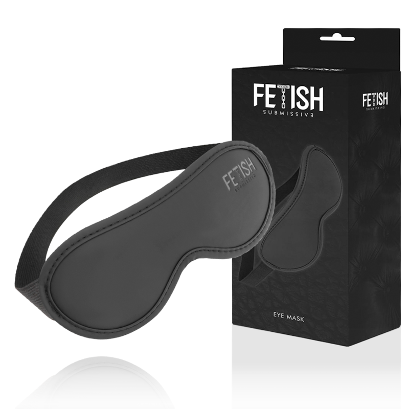FETISH SUBMISSIVE Vegane Ledermaske II – mit elastischem Riemen