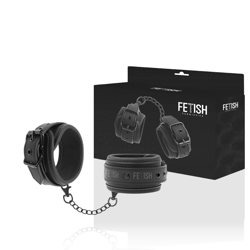 FETISH SUBMISSIVE – Manette in pelle vegana con fodera in noprene
