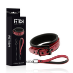 FETISH SUBMISSIVE DARK ROOM – Sklavenhalsband-Set mit Metallkette