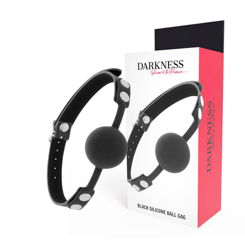 DARKNESS – Black silicone gag