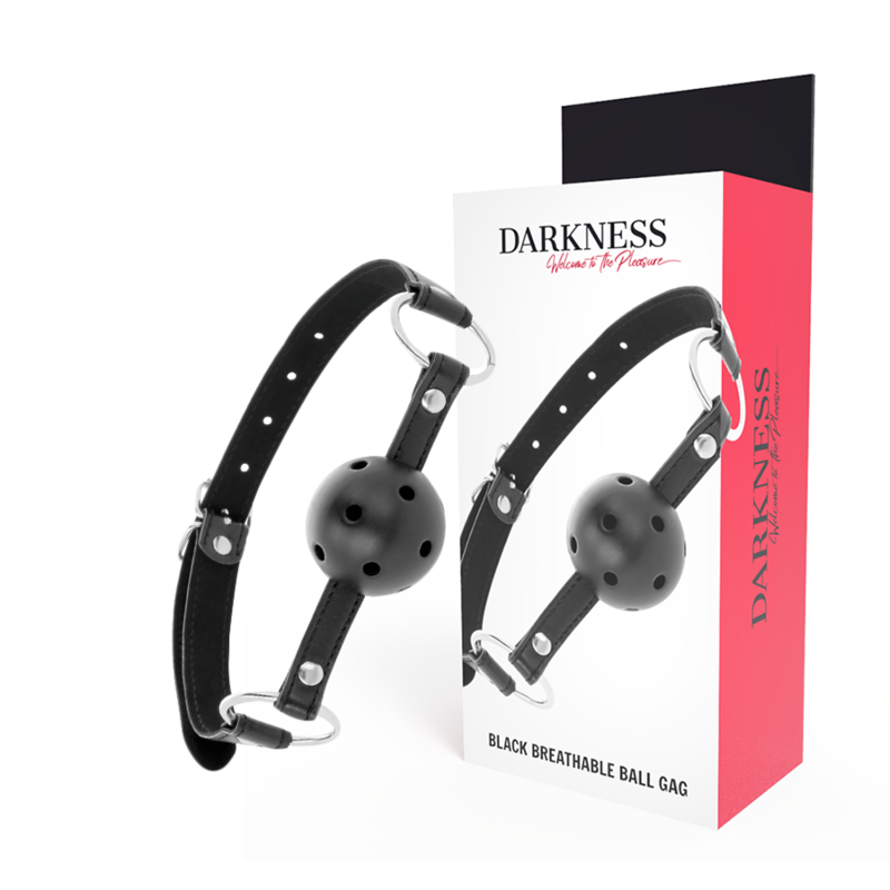 DARKNESS Ballknebel – atmungsaktiv, Schwarz